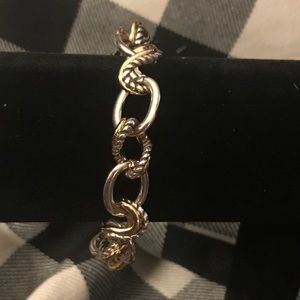 Brighton Embrace- gold and silver link bracelet
